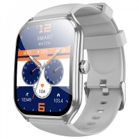 Smart Sports Watch (Call Version) Hoco Y28 — Silver