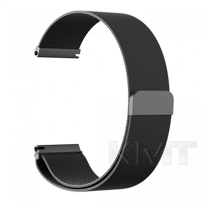 Ремінець Milanese Loop Універсальний 20 mm — Black