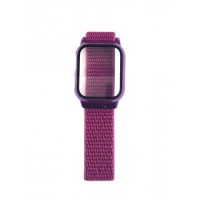 Ремешок Apple Watch Nylon with protective case 42/44/45 mm — Purple