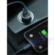 Baseus (TZCCJD-03)  Golden Contactor Pro Dual Quick Charger Car Charger U+C 40WWith Baseus Simple Wisdom Data Cable Type-C to iP 1m — TZCCJD-03 Blue
