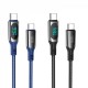 Кабель USB C to C 100W PD (1.2m) — Hoco S51 — Black