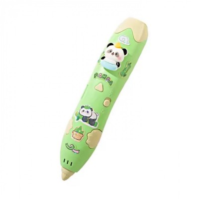 Игрушка 3D ручка в комплекте с пластиком 3х цветов — Green