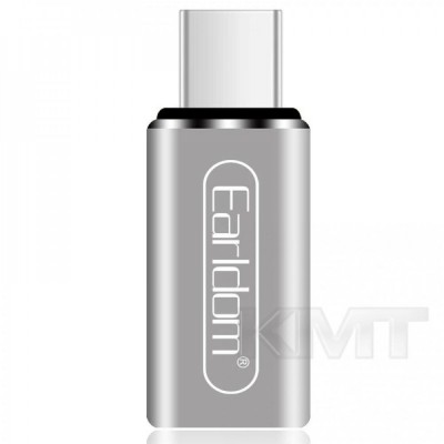 Adapter USB C To Lightning — Earldom ET-TC10 — Silver