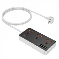 Мережевий фільтр 2500W 3U | 3P | 1C 30W | 1.5m — Hoco AC8A — White