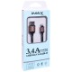 Кабель USB 3.0 to Lightning 2.4A (1.5m) iMax White