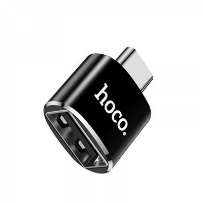 Adapter OTG USB C To USB Hoco UA5 Black