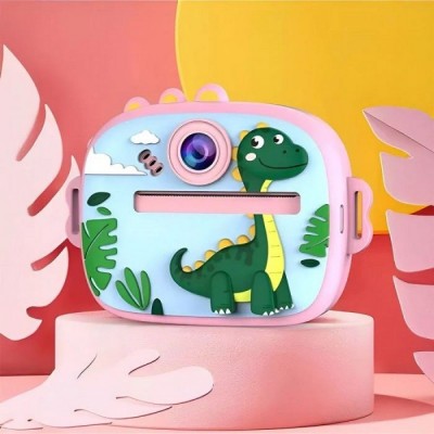 Фотоаппарат детский Print Camera AM-300 — Dino Pink Фотоаппарат детский Print Camera AM-300 — Dino Pink