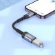 Adapter Lightning To USB 2.0 — Hoco UA24 — Metal Gray