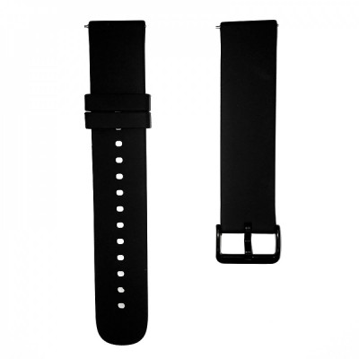 Ремінець Silicon Original Універсальний 20 mm — Black
