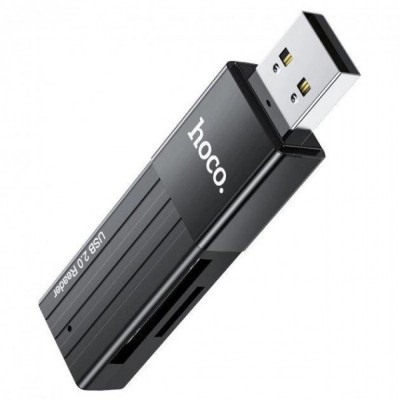 Card Reader — Hoco HB20 (USB2.0)  — Black