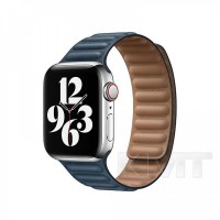 Ремінець Leather Link — Apple Watch 38 mm | 40 mm | 41 mm — Blue