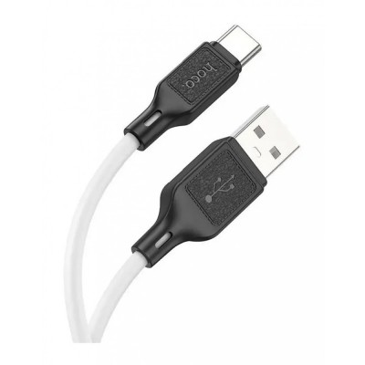 Кабель USB C 3A (1m) Hoco X90 Cool Silicone — White