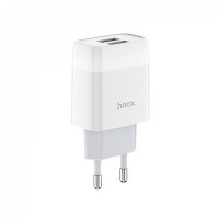 Home Charger | 2.4A | 2U — Hoco C73A — White