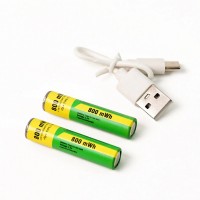 Аккумуляторные батарейки с Type-C разьемом Lithium-ion 800mAh AAA-7 (2шт)