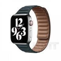 Ремінець Leather Link — Apple Watch 38 mm | 40 mm | 41 mm — Green