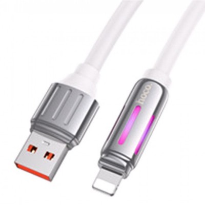 Cable Lightning 2.4A (1.2m) — Hoco U136 — White Cable Lightning 2.4A (1.2m) — Hoco U136 — White