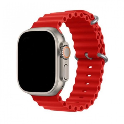 Ремінець Ocean Band Design — Apple Watch 38 mm | 40 mm | 41 mm — Wine Red