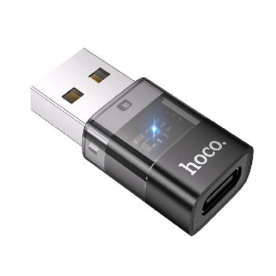 Adapter USB A To USB C Hoco UA36C — Black