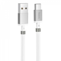 Кабель USB C 2.4A (1m) — Hoco U91 Magnetic — White