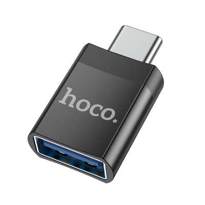Adapter OTG USB C To USB — Hoco UA17 — Black