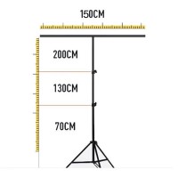 Подставка для фотофона 2 м + перекладина 1,5 м + 2 зажима + сумка (без экрана задней группы) Подставка для фотофона 2 м + перекладина 1,5 м + 2 зажима + сумка (без экрана задней группы)