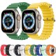 Ремінець Ocean Band Design Apple Watch 42 mm 44 mm 45 mm 49 mm — Orange & Midnight Blue