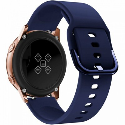 Ремінець Silicon Active Універсальний 20 mm — Dark Blue