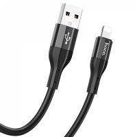 Кабель Lightning 2.4A (1m) Hoco X72 Silicone — Black
