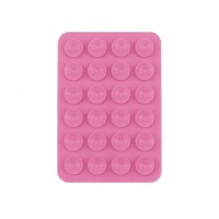 Тримач-присоска для телефону Double Side Silicone — Pink 5*8