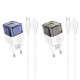 Home Charger | 30W | PD | QC3.0 | C to Lightning Cable (1m) — Hoco C131A — Transparent Black