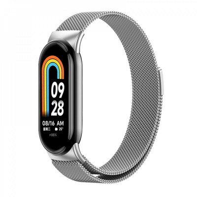Ремінець Milanese Loop Xiaomi Mi Band 8 ; 9 — Silver
