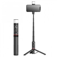 Monopod Tripod Q12S | 0.758mm | Hidden Design Rotatable Fill Light Bluetooth Tripod Selfie Stick(Aluminium Alloy)