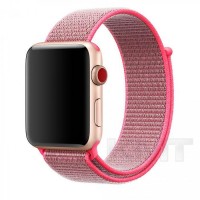Ремешок Apple Watch Nylon Loop 42/44/45 mm — Hot Pink
