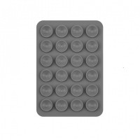 Тримач-присоска для телефону Double Side Silicone — Dark Grey 5*8