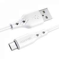 Кабель Micro 2.4A (1m) — Borofone BX48 — White