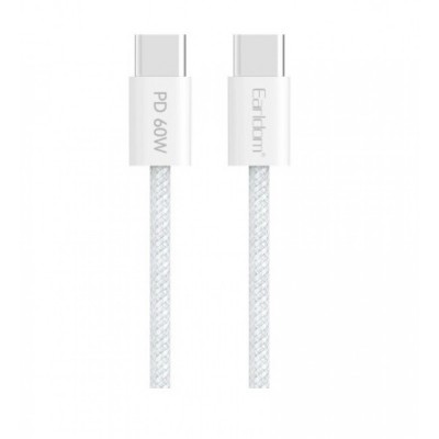 Cable USB C to C 60W (2m) Earldom EC-190C-C White