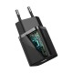 Home Charger 20W 1C C to Lightning Cable (1m) Baseus (TZCCSUP-B) Super Si Quick Charger — TZCCSUP-B01 Black