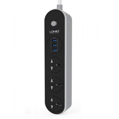 Сетевой удлинитель « Ldnio SC3301 » — 3 USB , 3 Ports , 3.1A — Black