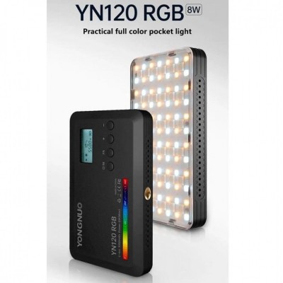 Накамерный видеосвет LED RGB — Yongnuo YN120RGB Накамерный видеосвет LED RGB — Yongnuo YN120RGB