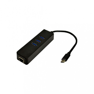 USB HUB : LAN & USB C To 3 USB