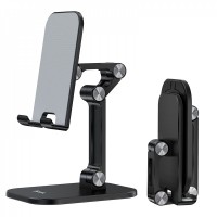 Holder Hoco PH34 Excelente double folding desktop stand — Black Holder Hoco PH34 Excelente double folding desktop stand — Black