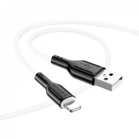 Кабель Lightning 2.4A (1m) Borofone BX63 — Black & White