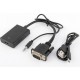 Переходник HDMI - VGA+AV copper Black