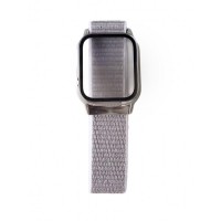Ремешок Apple Watch Nylon with protective case 42/44/45 mm — White