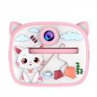 Фотоаппарат детский Print Camera AM-300 — Cat Blue