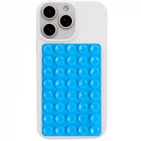 Тримач-присоска для телефону Double Side Silicone — Light  Blue 6.5*10