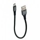 Кабель USB C 3A (0.25m) — Veron NC09 Nylon