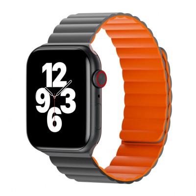 Ремінець Wiwu Wi-WB001 Apple Watch 42 44 45 49 mm — Gray & Orange