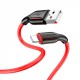 Кабель Lightning 2.4A (1m) Borofone BX63 — Black & White