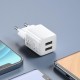 СЗУ и кабель Micro « Hoco - N8 Briar » dual port (Micro)(EU) — White